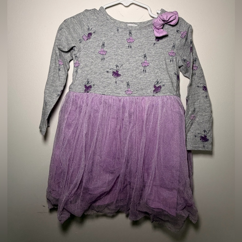 GYMBOREE gray and Purple Kids Dress